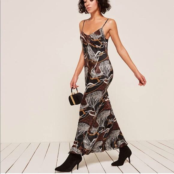 Reformation Dresses & Skirts - REFORMATION Sloan maxi Dress in Safari Print size 0